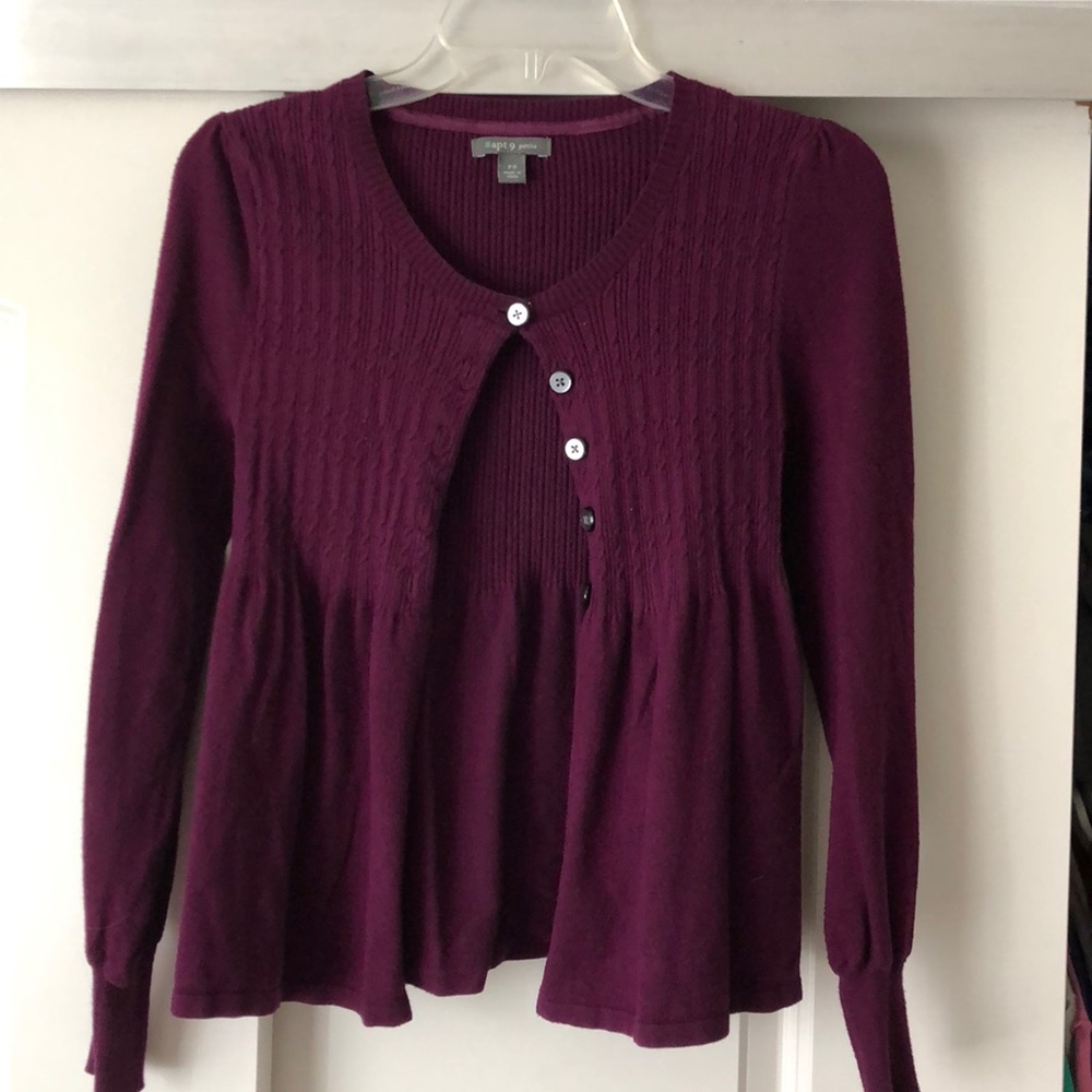 Maroon cardigan